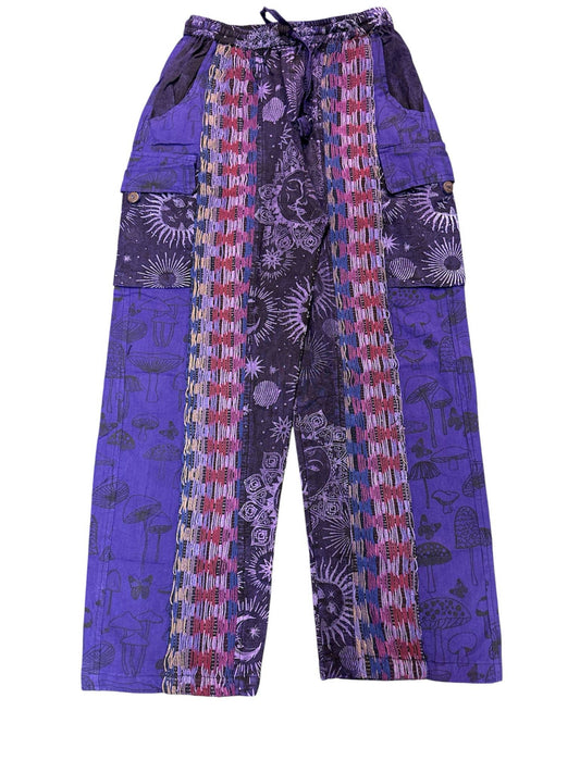 Rising International Inc - Cotton Purple Sun Moon Mushroom Pant R25794