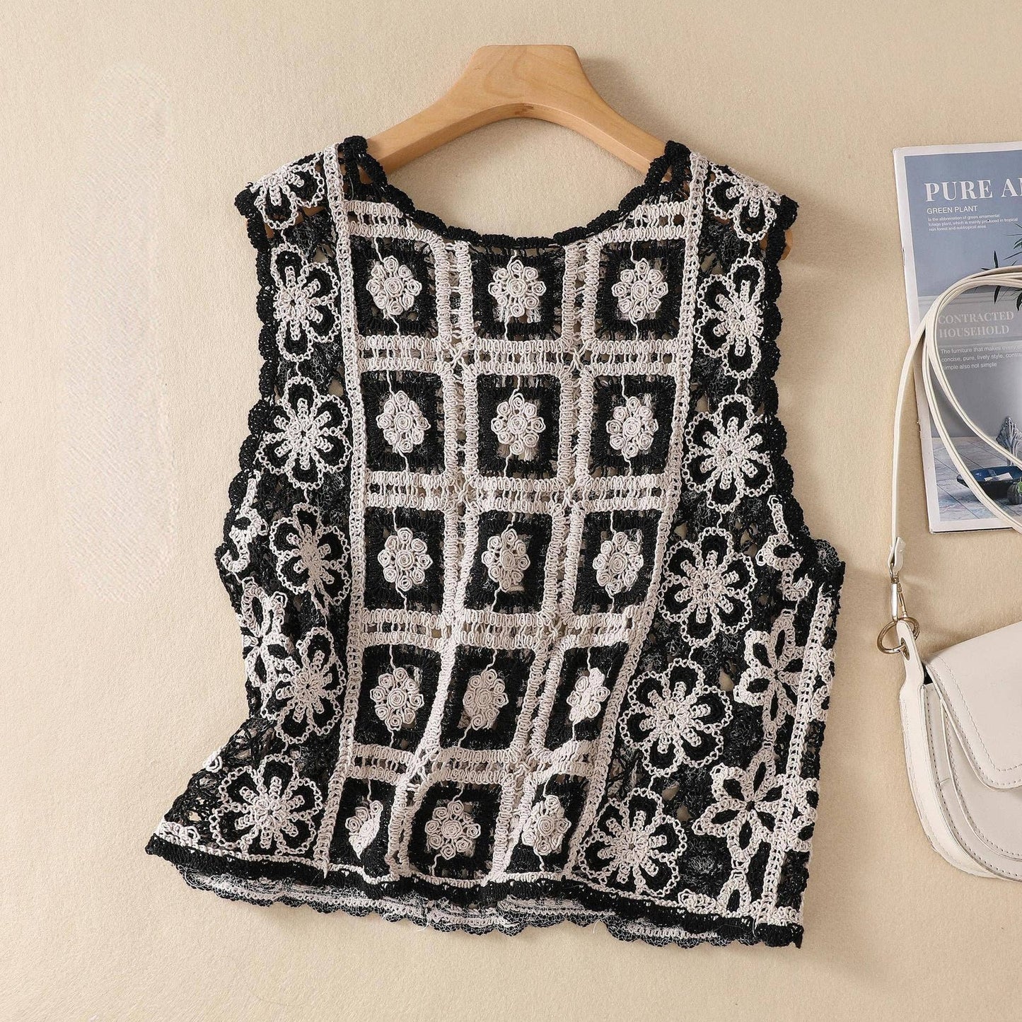 Funkyrel® Atzbranding Limited - Crosa - Crochet Vintage Bohemian Vest