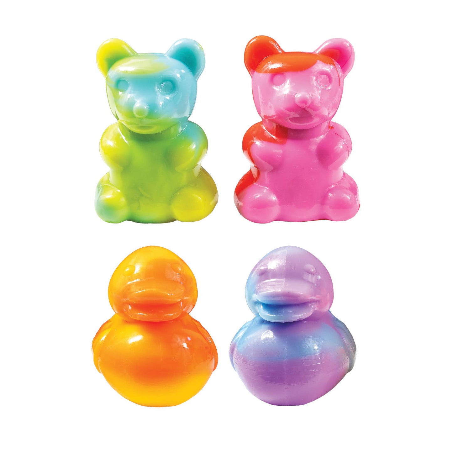 Geddes - SCENTED TIE DYED SQUISHY GUMMY BEAR AND DUCKIE   12/DSP