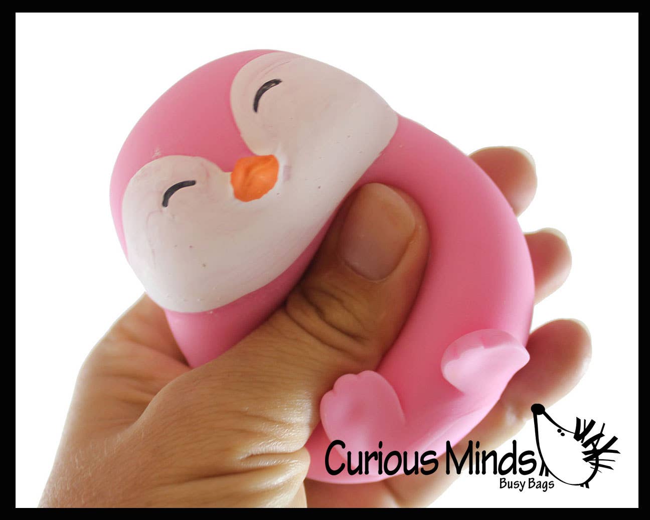 Curious Minds Toys - 1 Marshmallow Penguin Animal Stress Balls - Ultra Soft Knead