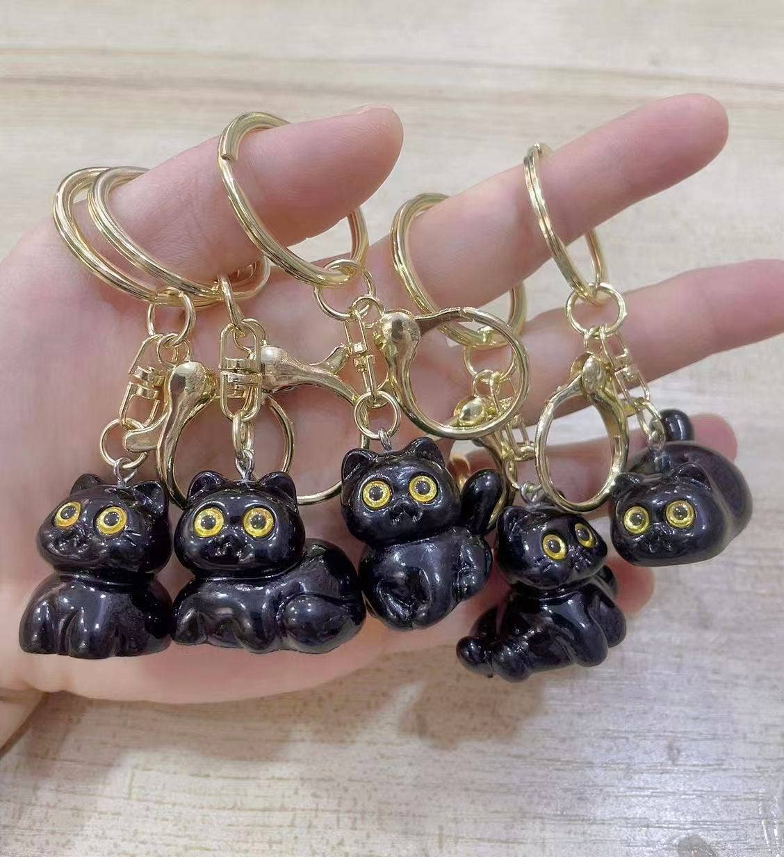 12201 Black Cat Key Charm