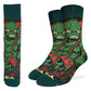 Good Luck Sock - Men's Halloween, Evil Swamp Creature Socks [CLEARANCE]