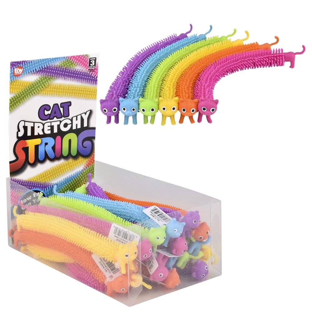 7.5" CAT STRETCHY STRING TOY
