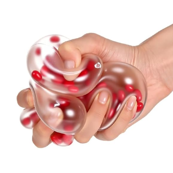 Heart-Filled Squishy Ball 1PC