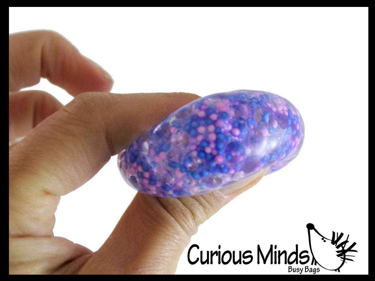 Small 1.5" Confetti Bead Ball Set with Thick Gel.  1 Set