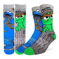Good Luck Sock - Men's Sesame Street, Oscar and Cookie Monster Socks