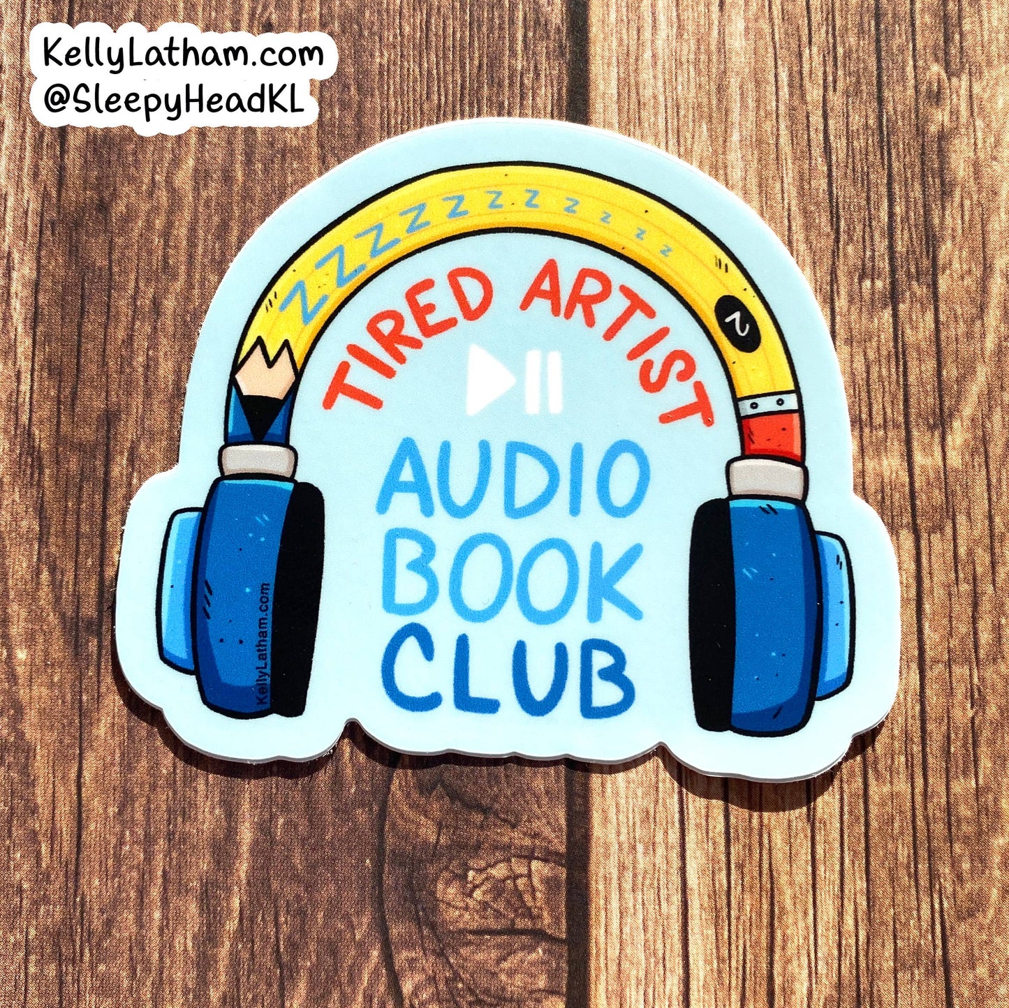 Tired Artist Audiobook Club Sticker