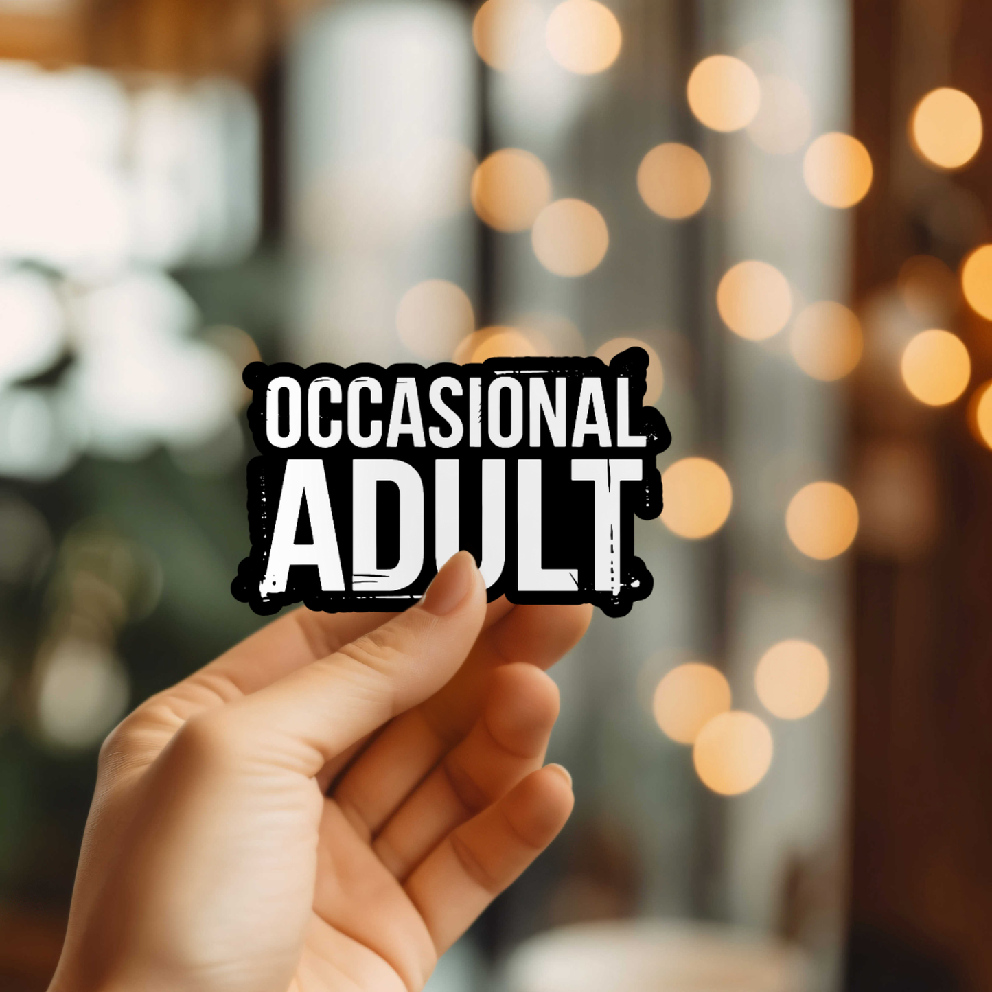 Occasional Adult Vinyl Sticker