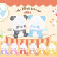 Colorful Panda mini Figurines