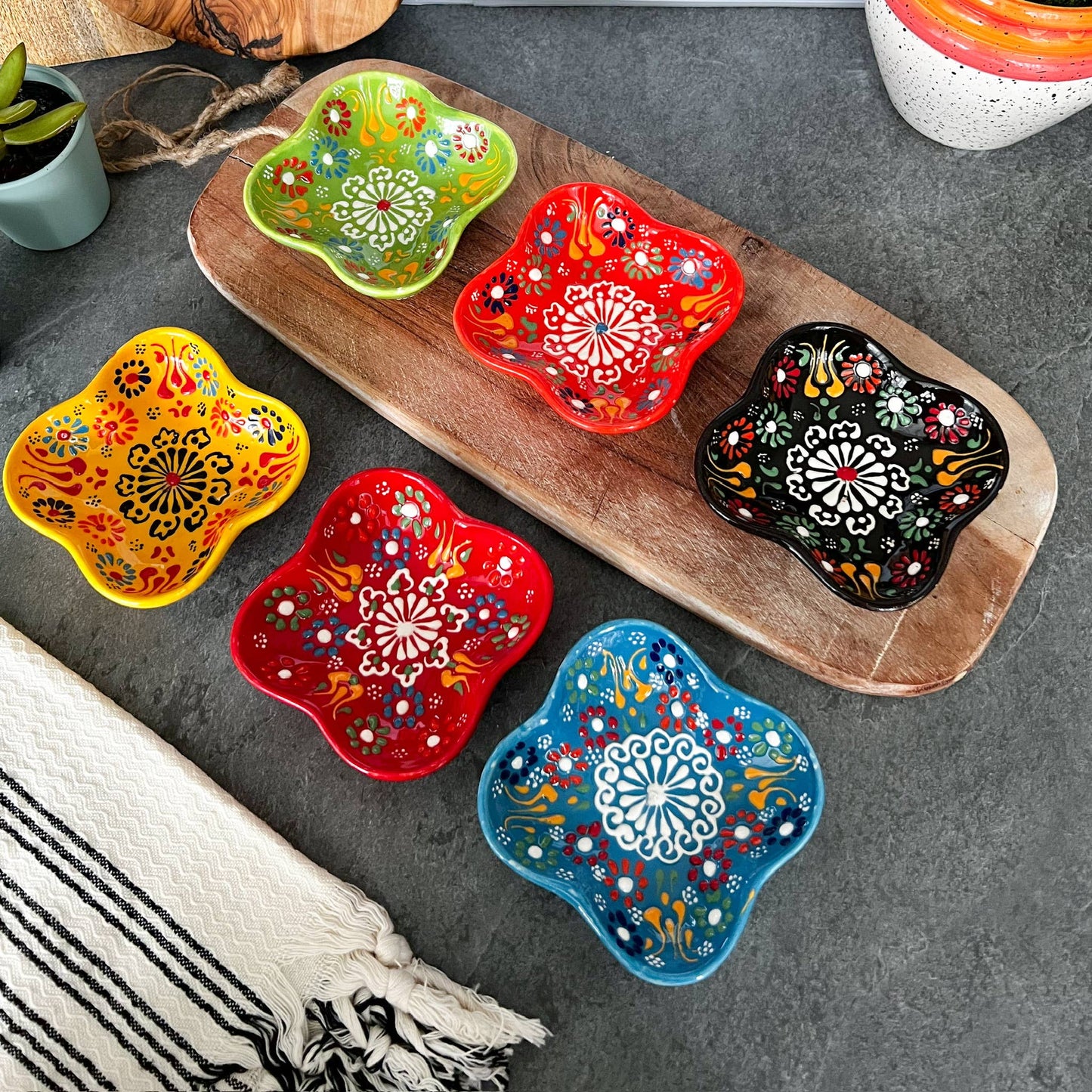 Umays Boho - Cute Small Bowls, Handmade Bowls, Tapas Bowls for Condiments