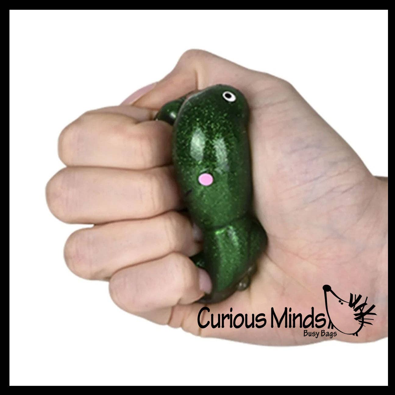 Frog Thick Metallic Gel Stress Ball -Sticky Fidget Squishy 1PC