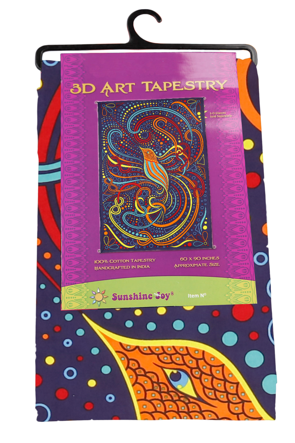Sunshine Joy - 3D Tapestry Hummingbird Hanger Packaged Tapestries Wholesale