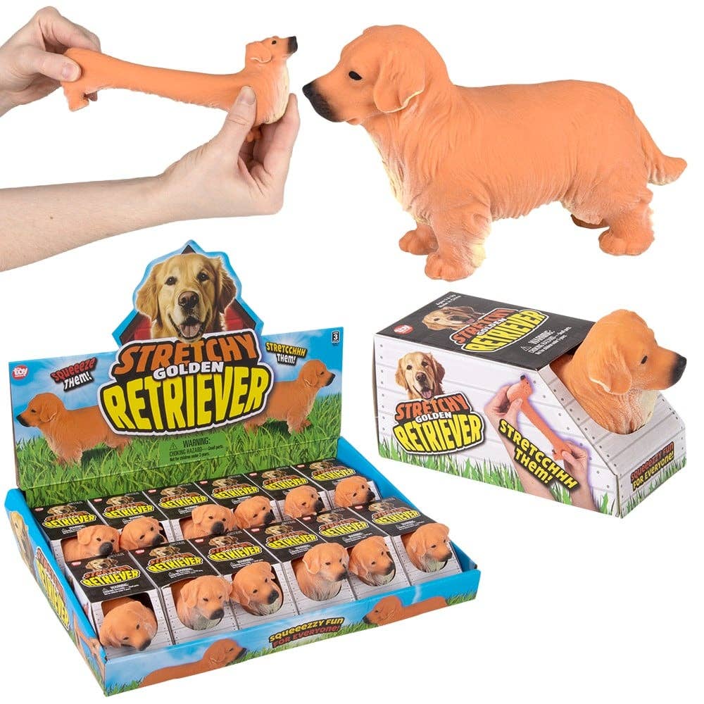 Stretchy Golden Retriever 5.25" 1PC