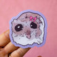 Rat With Bow Meme Vinyl Sticker