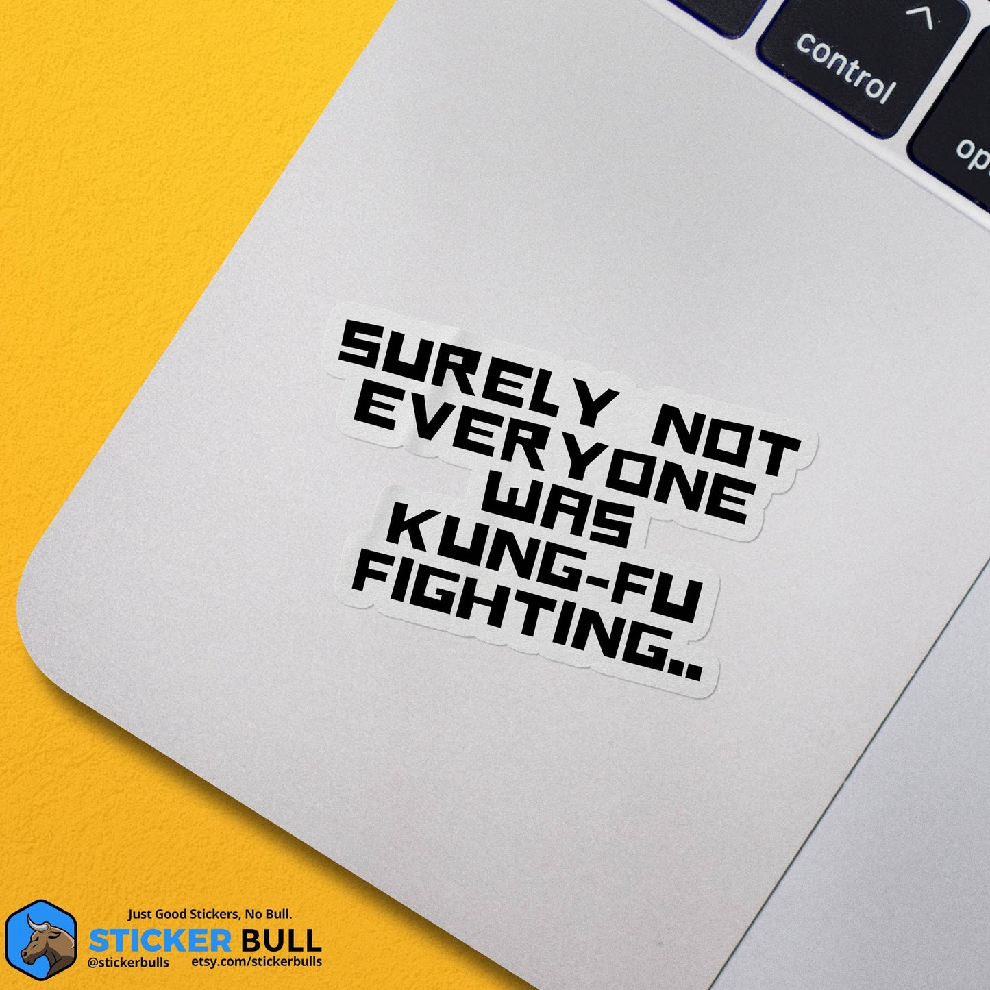 Surely Not Everyone Was Kung Fu Fighting Sticker