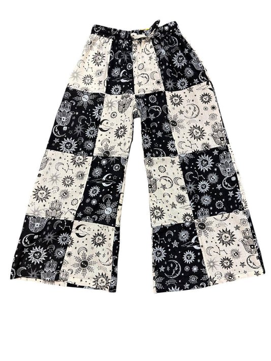 Rising International Inc - Cotton B/W Universal Wide Leg Palazzo Pant NC57