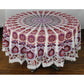Sunshine Joy - Tablecloth Tapestry Round Purple/red Mandala