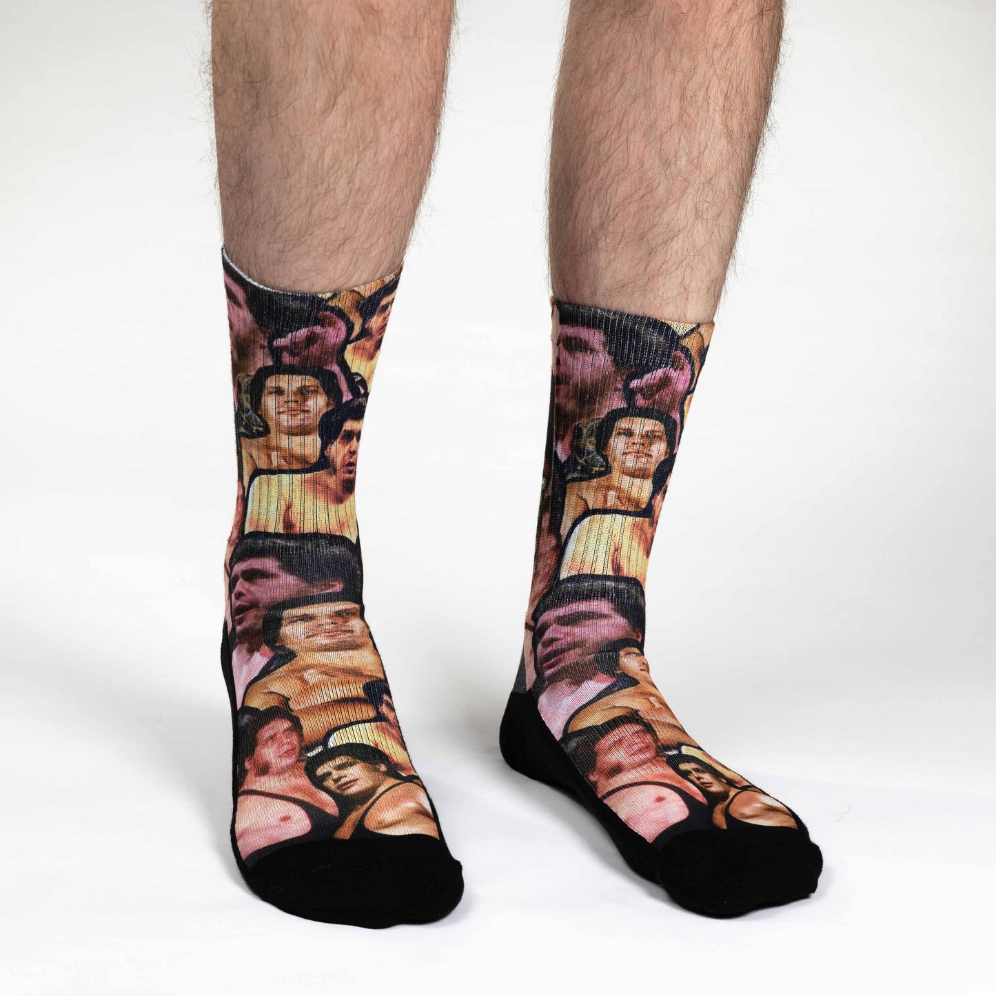 Good Luck Sock - Men's Andre the Giant Collage Socks [CLEARANCE]