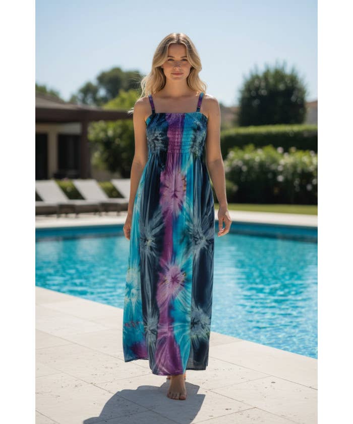 DK Hawaii - Long Tie Dye Maxi Dress