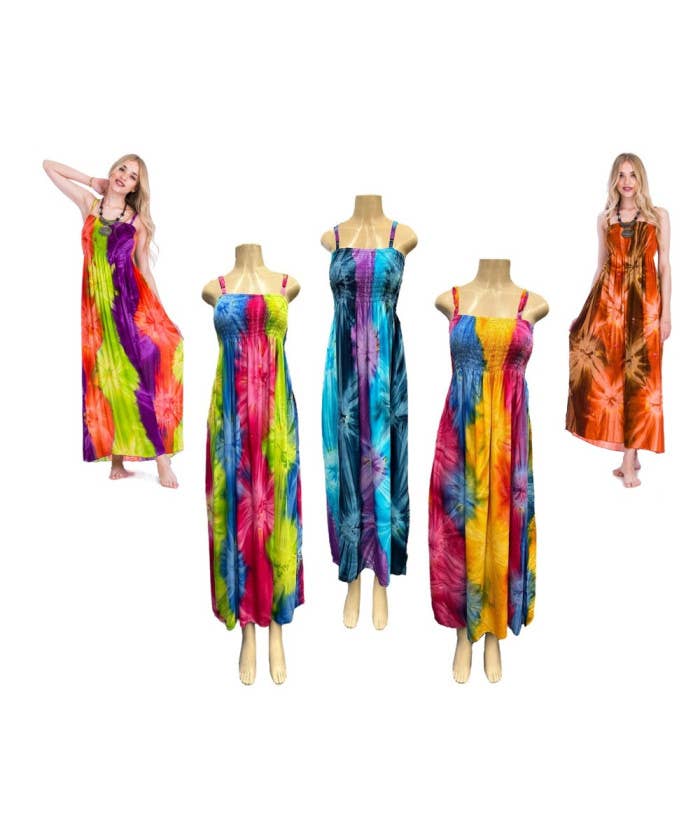 DK Hawaii - Long Tie Dye Maxi Dress