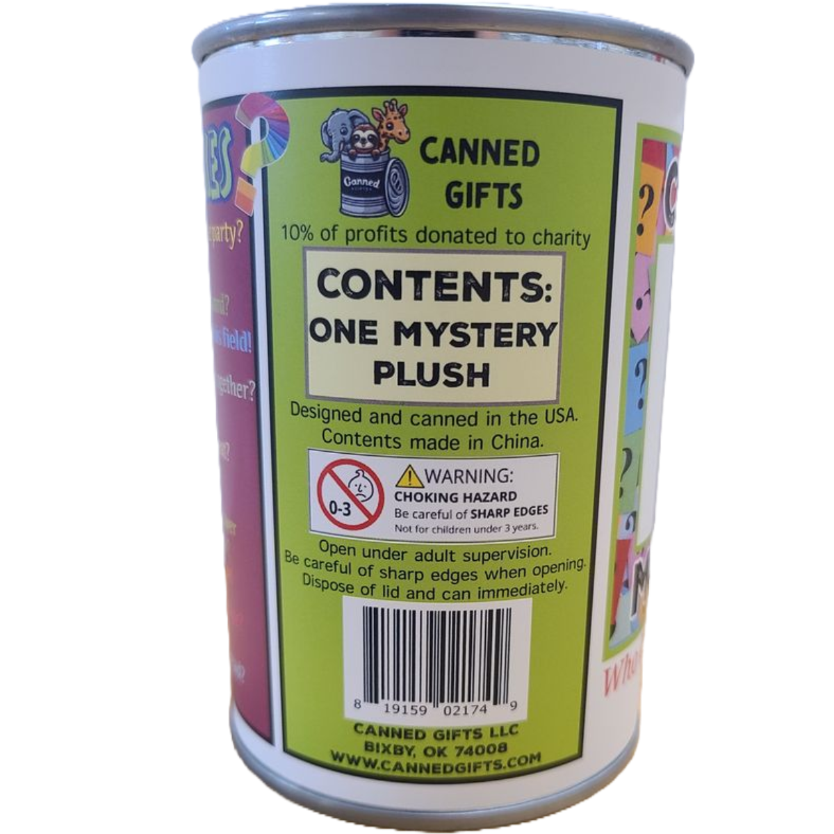 Canned Mystery Plush | Unknown Random Plush w/Jokes