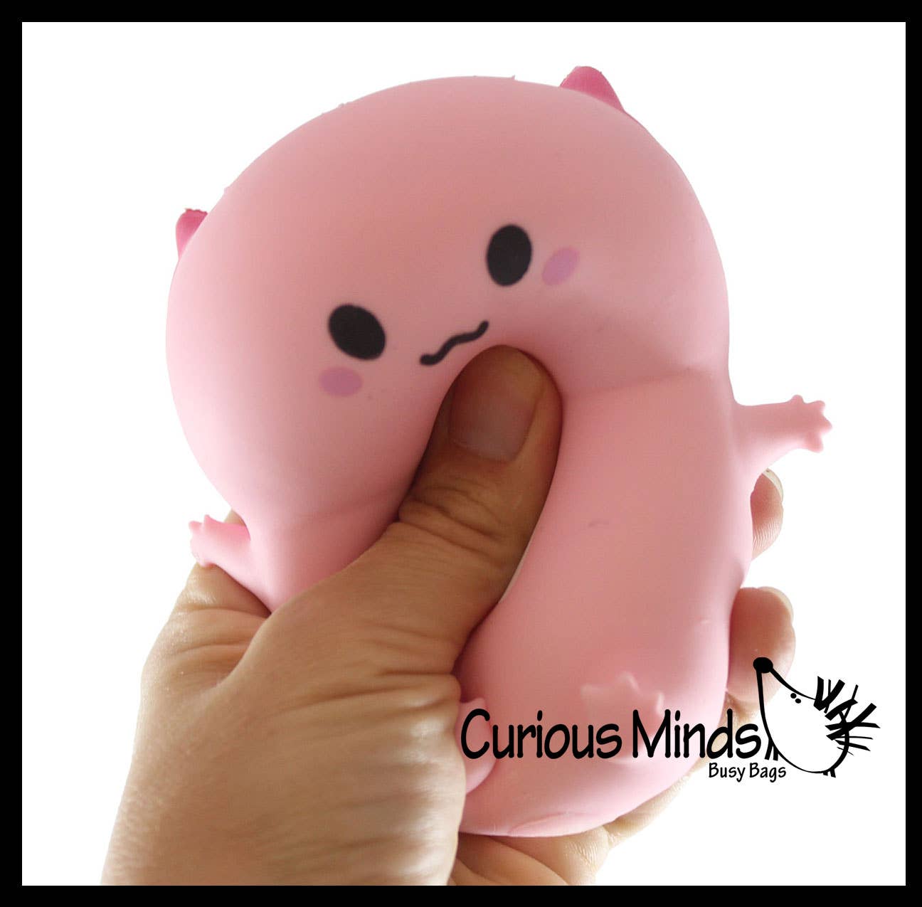 Axolotl - Soft Creamy Doh Filled Squeeze Stress Balls - 1PC