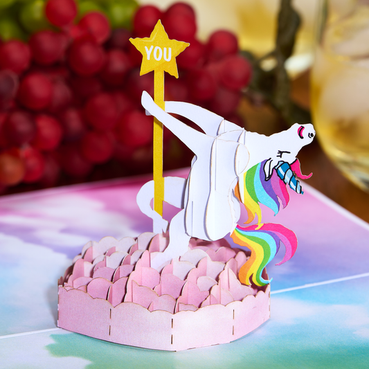 Pop Up Dancing Unicorn Card