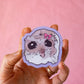 Rat With Bow Meme Vinyl Sticker