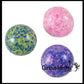 Small 1.5" Confetti Bead Ball Set with Thick Gel.  1 Set