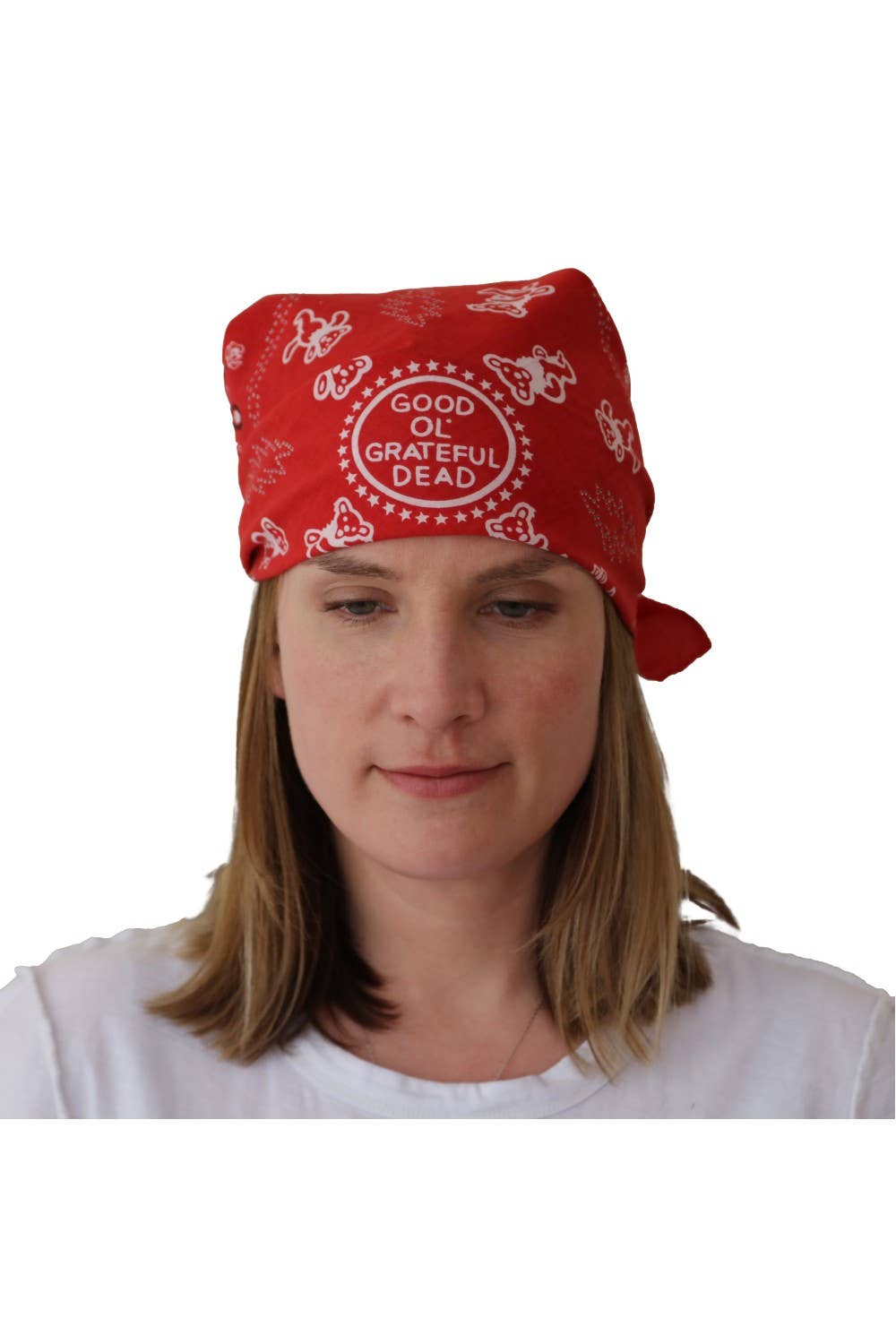Sunshine Joy - Good Ol' Grateful Dead Bandana Red 22x22