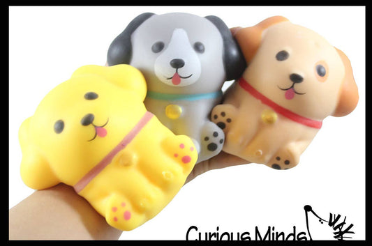 1 Soft Dog Animal Stress Ball - Sensory Fidget Stress Toy