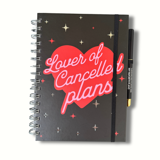 Lover Of Cancelled Plans Journal and Pen