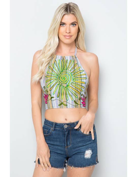 Kathmandu Imports - Halter Crop Top (KT-1289)