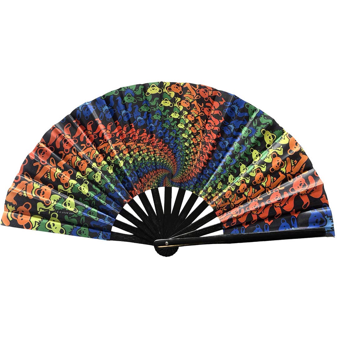 Sunshine Joy - Grateful Dead Spiral Dancing Bears Clacker Dance Fan