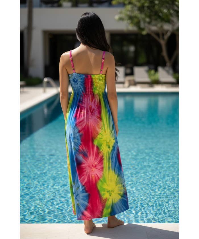 DK Hawaii - Long Tie Dye Maxi Dress