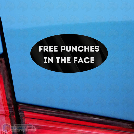 Free Punches In The Face Sticker