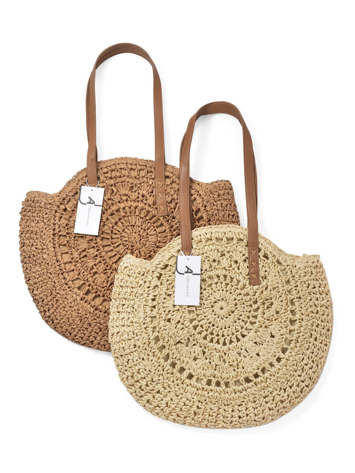 Funkyrel® Atzbranding Limited - Cosbai - Round Hollow Woven Bag