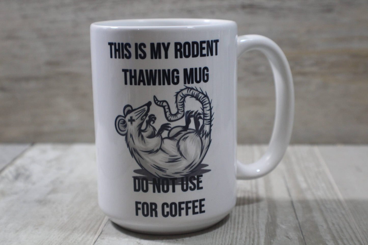 Rodent thawing mug //15oz Ceramic Coffee Mug