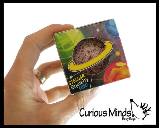 Boxed Galaxy Glitter Water Bead Stress Ball - Squishy 1PC
