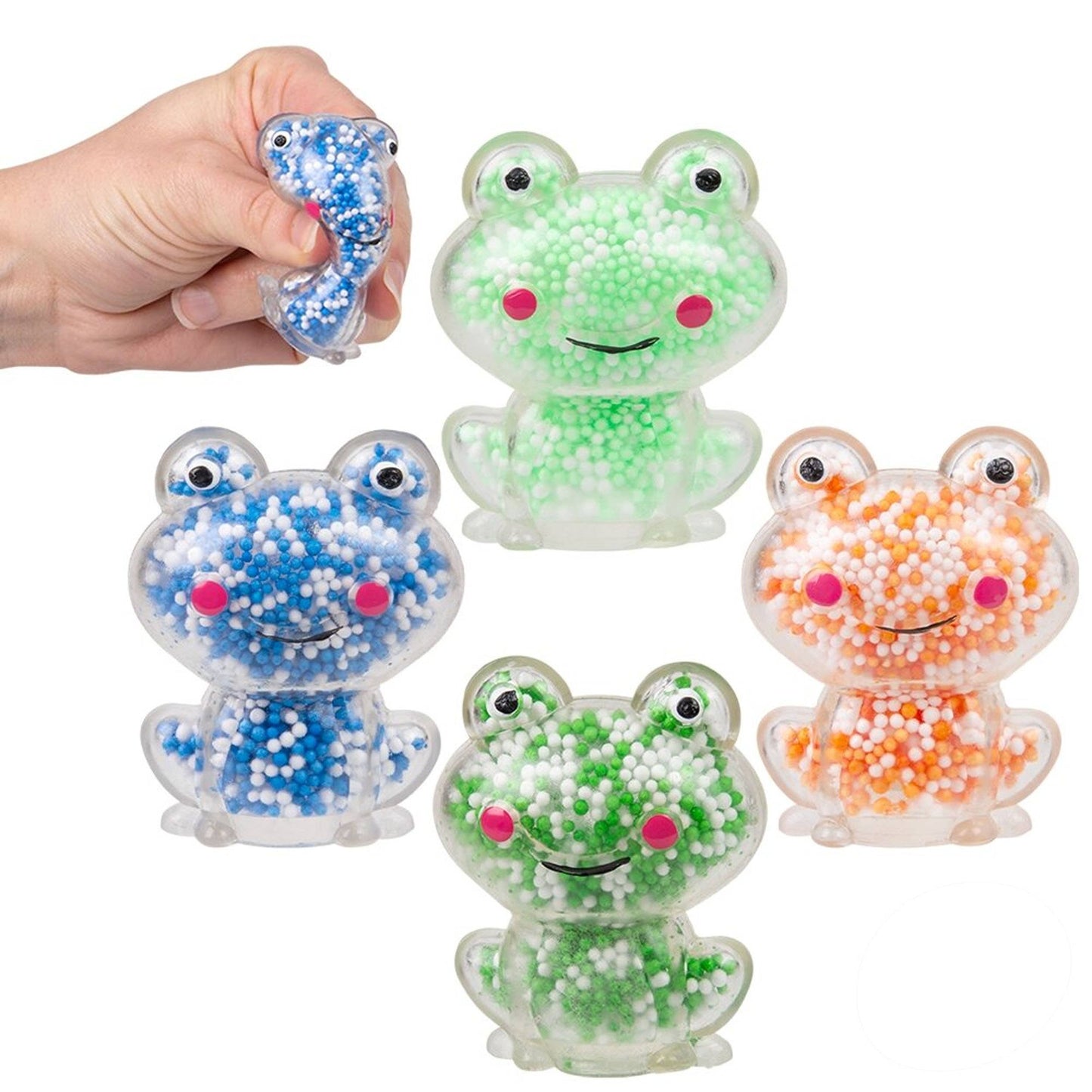 Mini Squeezy Foam Bead Frog Kids Toy - 1PC