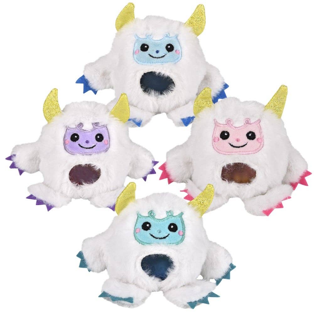3" Yeti Squeezy Bead Plush Ball - 1PC
