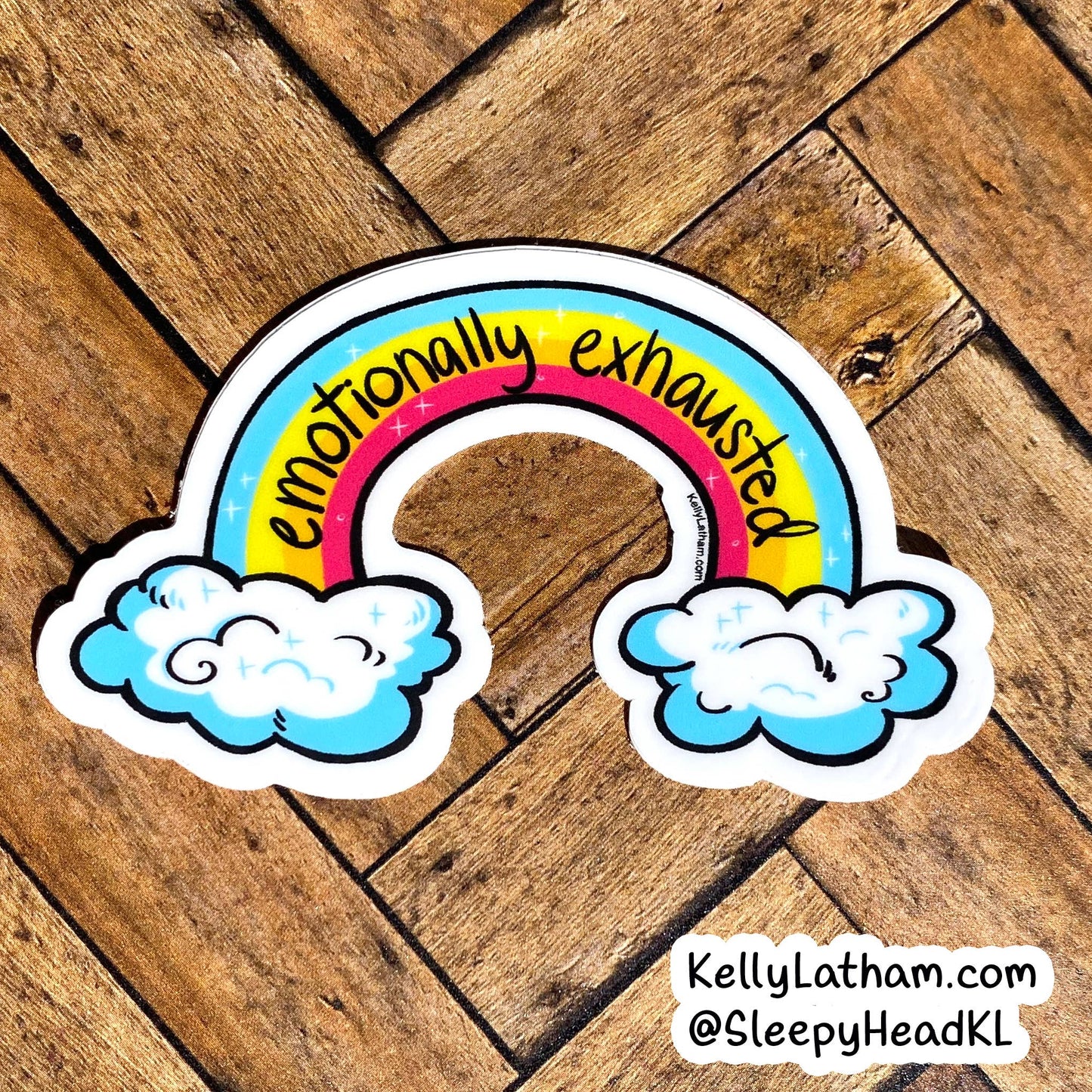 Emotionally Exhausted Sticker