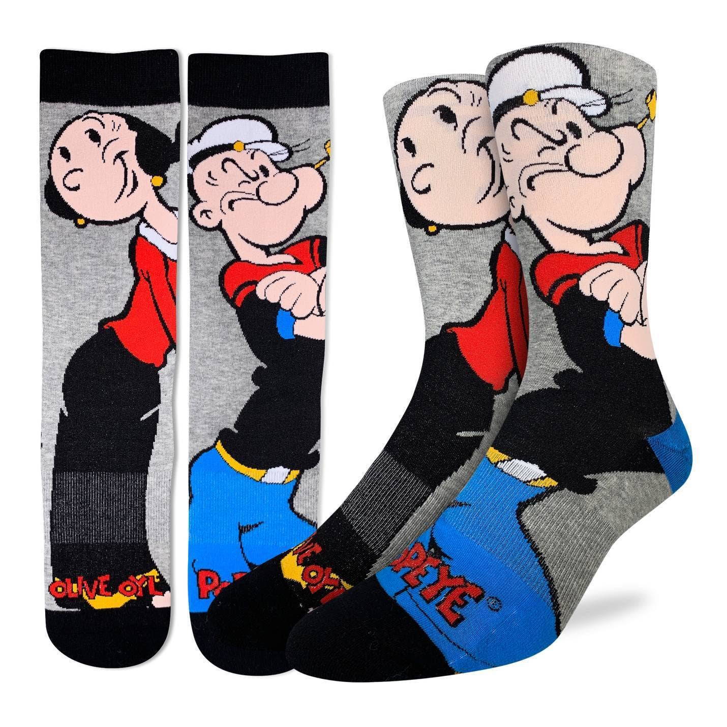 Good Luck Sock - Men's Popeye and Olive Socks [CLEARANCE]