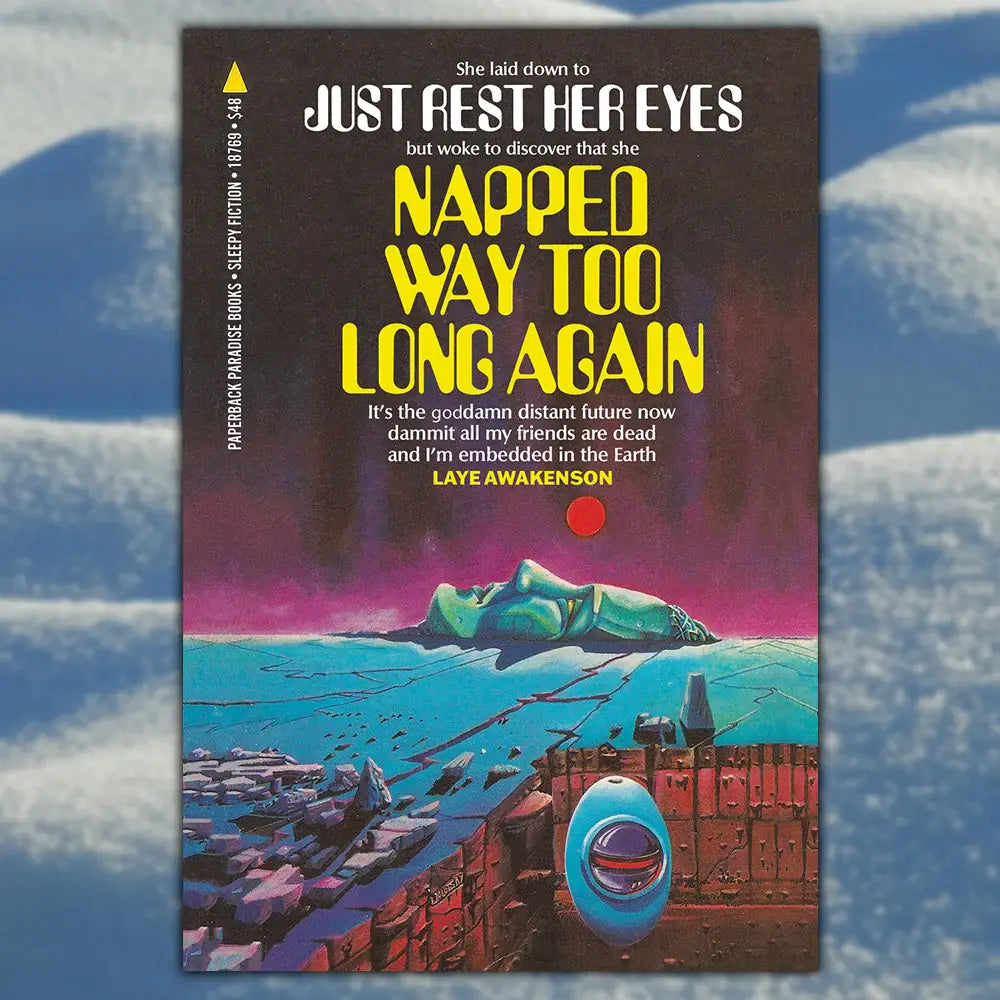 Paperback Paradise - Napped Way Too Long Again Postcard