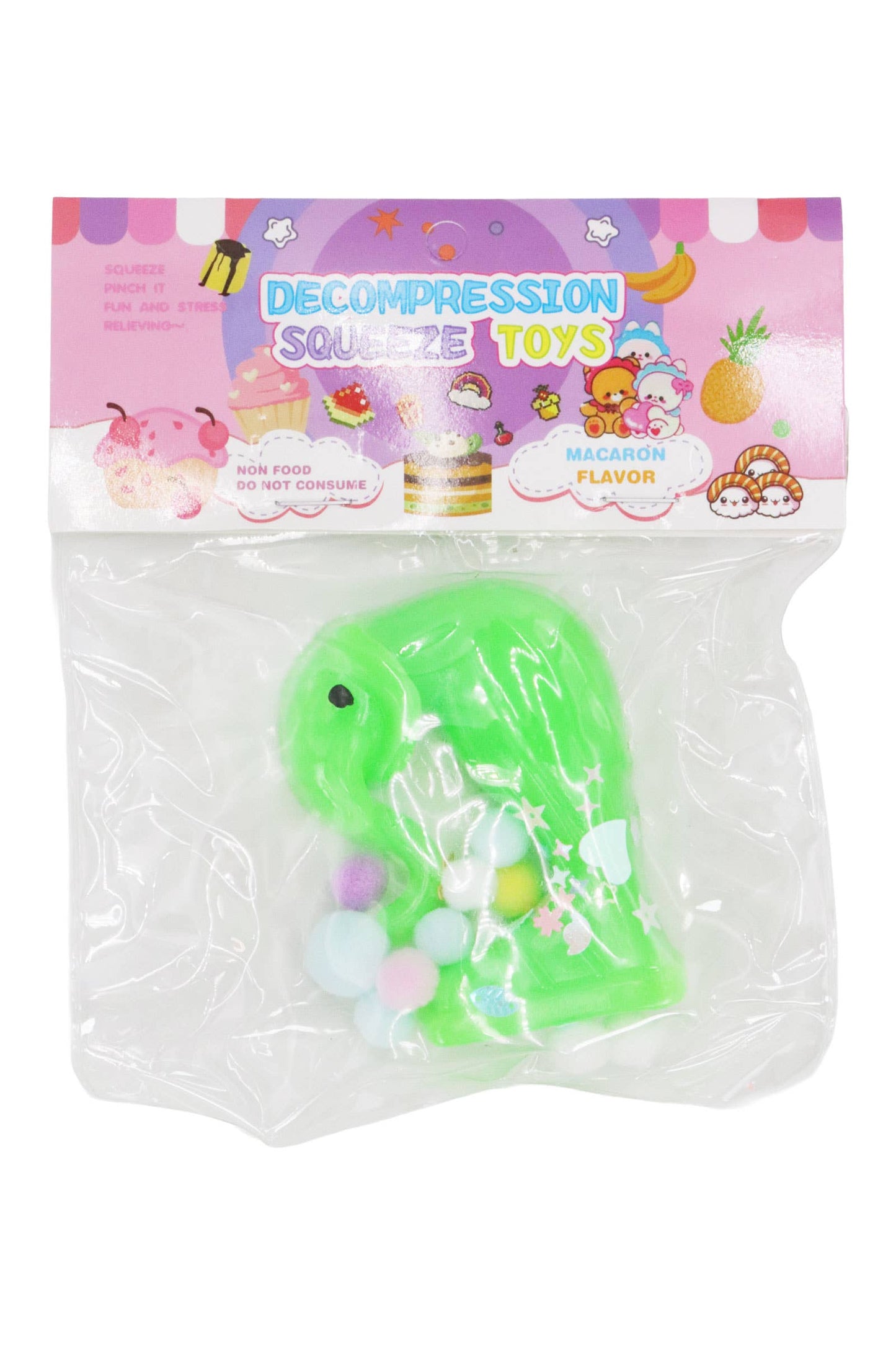 Italian Brain Rot Memes Mochi Pom Pom Squishy Bag - 1 PC