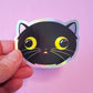 Vinyl Sticker | Wednesday Void Cat Stare Holo Sticker