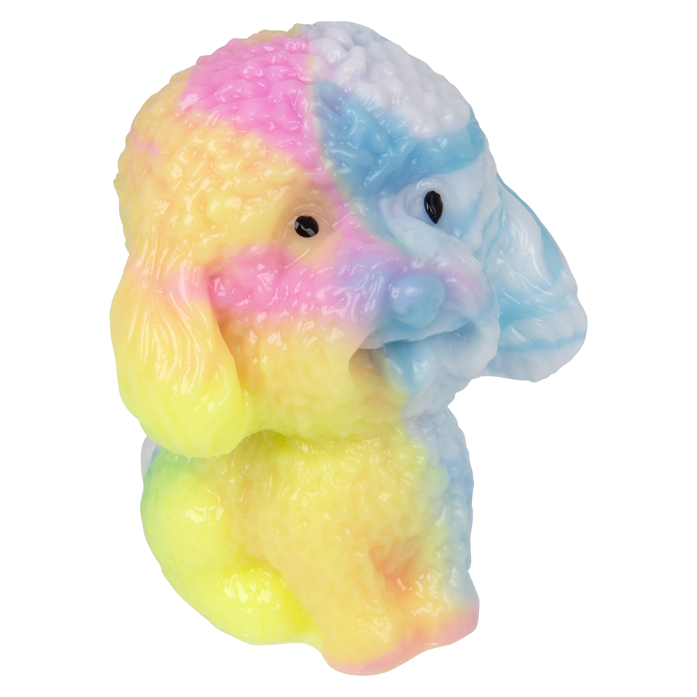 2.75" STICKY RAINBOW POODLE 1PC