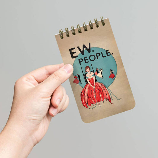 Ew, People - Funny 3x5 Spiral Memo Notepad