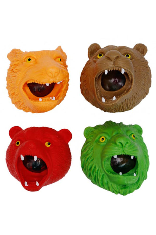 Wild Animal Head Water Bead Filled Squishy Toy