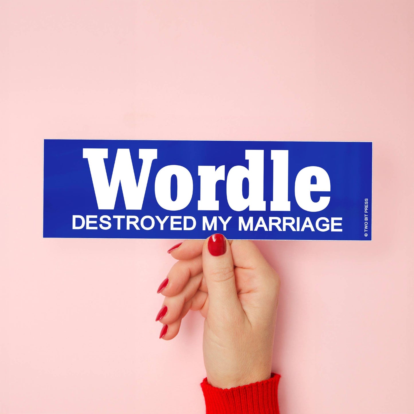 Word Game Destroyed My Marriage Bumper Sticker